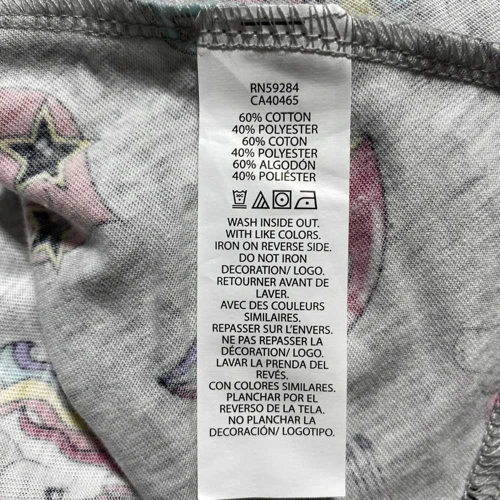 The Children's Place Girls Long Sleeve Printed  Skater Everyday Dress Large Gray - Picture 10 of 10